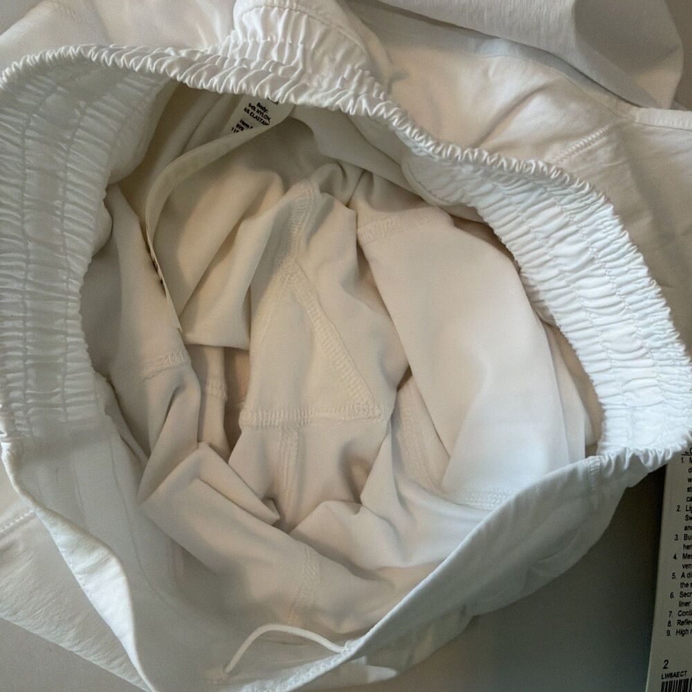 NWT Lululemon Sz 2 Long Hotty Hot HR High-Rise White Athletic Skirt Skort Tennis - Picture 14 of 16